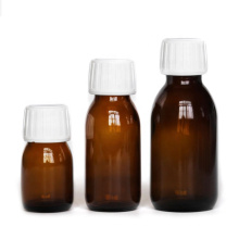 1oz 2oz 100ml  pharmaceutical amber oral liquid glass bottles with tamper proof cap